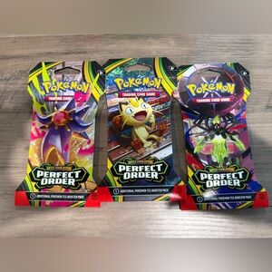 Pokémon TCG Perfect Order Booster Pack (Mega Evolution) 3 Packs